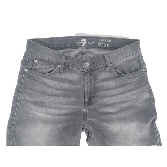 7 For All Mankind the ankle Skinny light Grey Jeans. Size 29 woman's denim - Picture 4 of 9